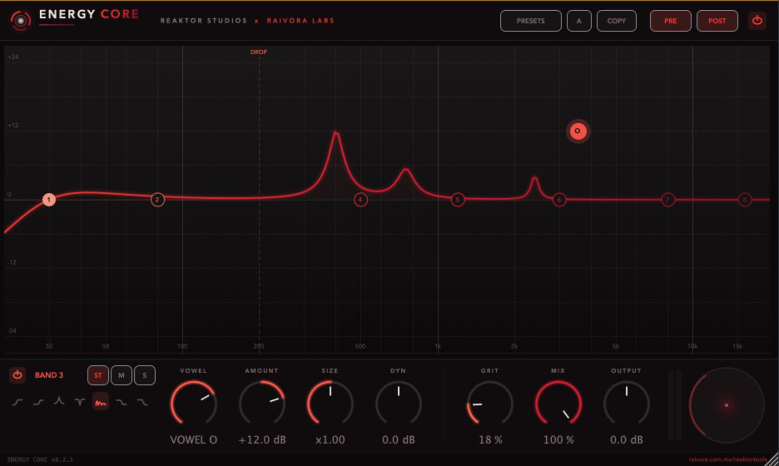 Energy Core — EQ dinámico de 8 bandas